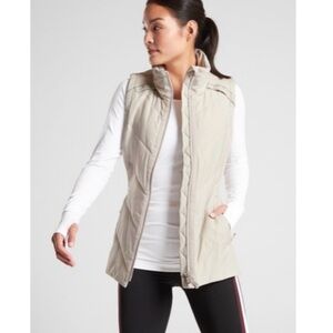 Athleta Women’s Rock Ridge Quilted Vest - White XS